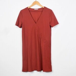 Zara W/B Collection Pumpkin Orange Dress M Medium